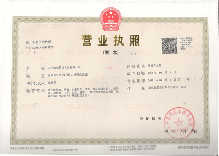 公司營業(yè)執(zhí)照